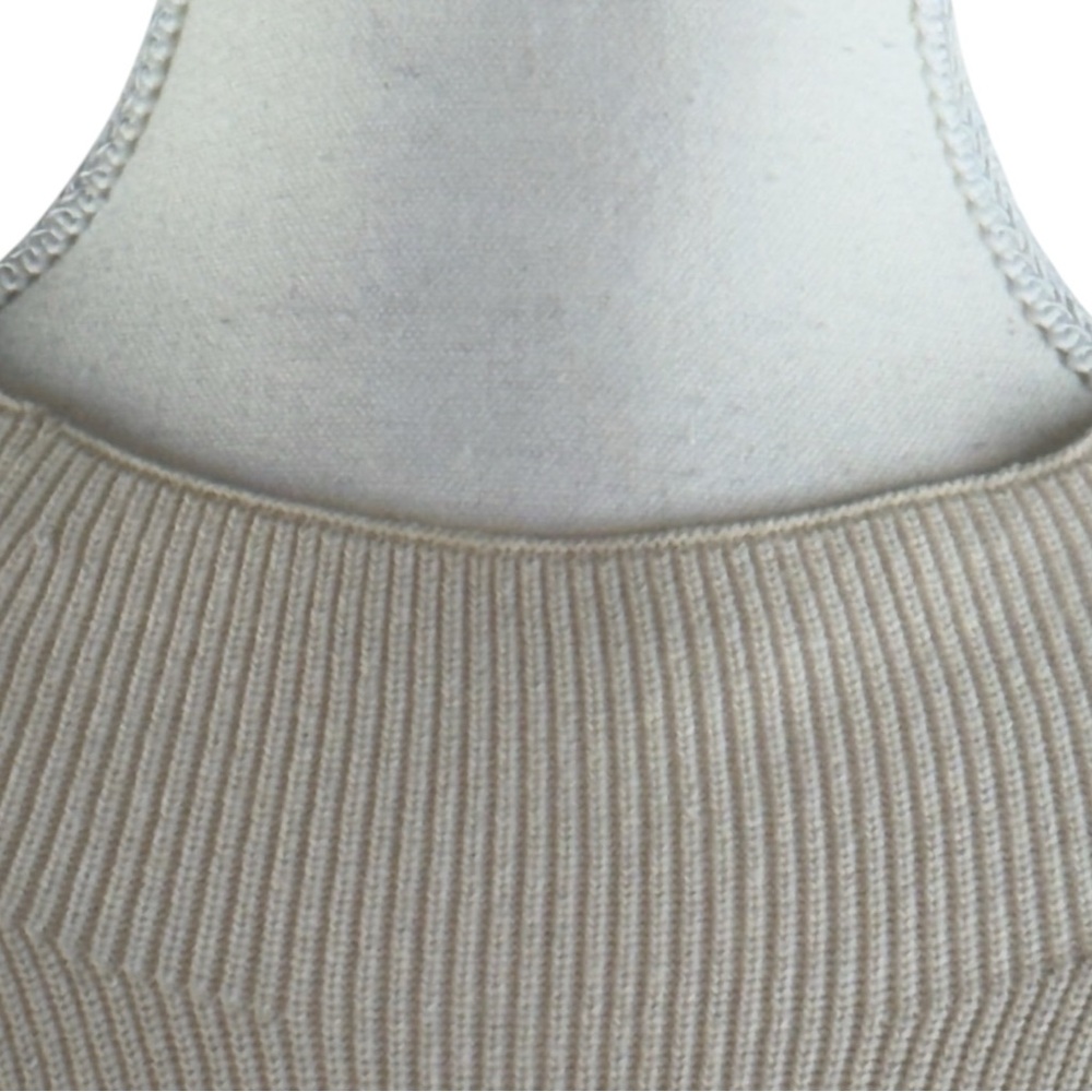 Banana Republic Women’s M Cream‎ Ribbed Knit Crewneck Pullover Sweater